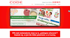 Desktop Screenshot of kod-metaboliczny.pl